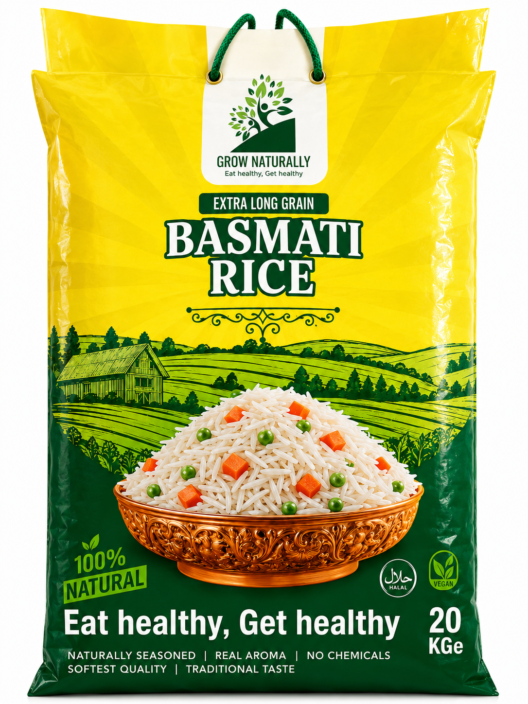 20 kg Extra Long Grain Basmati Rice